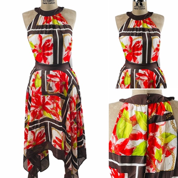 NWT New York & Company Printed Dress - Picture 6 of 8